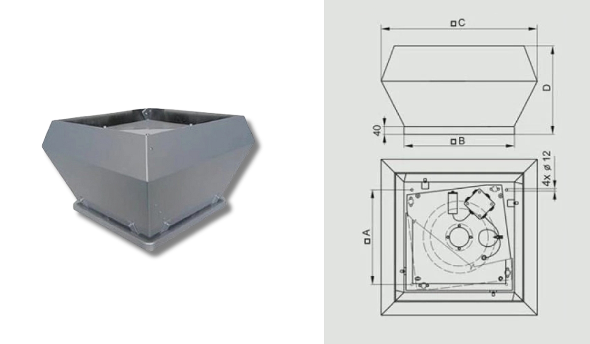 Binetti WFH 56/40-4D - у топі найкращих дахових вентиляторів