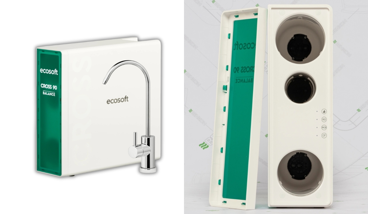 Ecosoft CROSS90 Balance (MO3600MPECO) - компактный и высокоэффективный фильтр для воды с обратным осмосом в рейтинге