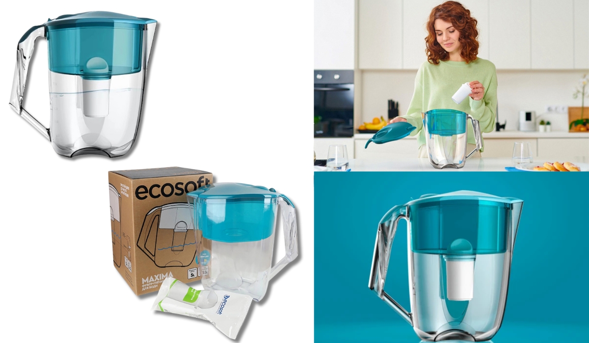 Ecosoft Maxima аква грин (FMVMAXIMADGECO) - рейтинг лучших фильтров-кувшинов для воды