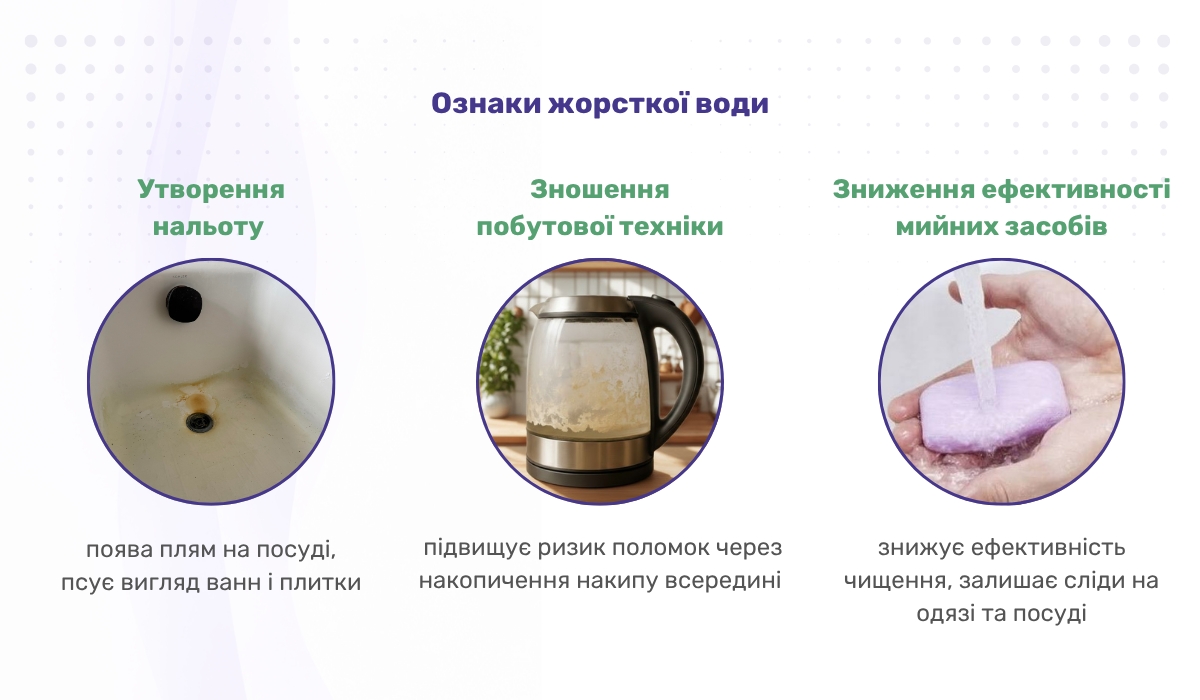 Як жорсткість води впливає на її якість: основні ознаки