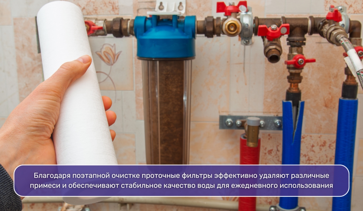 Картридж для проточного фильтра: эффективность очистки воды