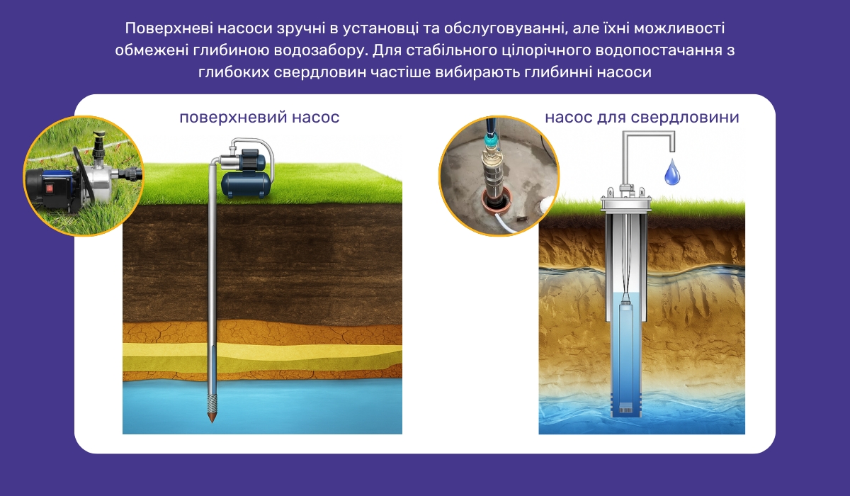 Способи облаштування свердловини: який насос вибрати