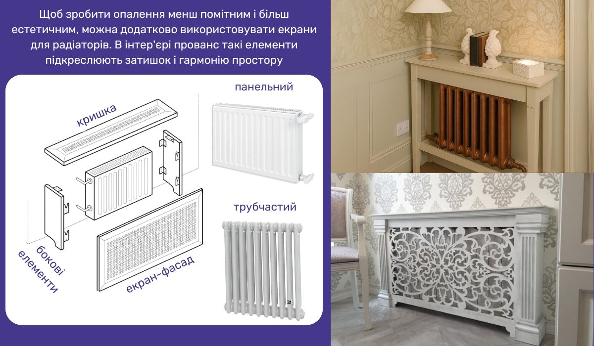 Як органічно вписати опалення в інтер'єр у стилі прованс